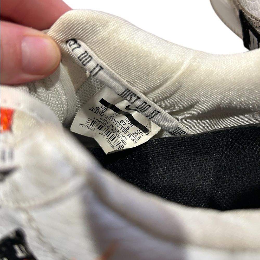 Nike Air Force 1 ’07 Just Do It AF1 White Black Orange Men’s 6.5 - Picture 8 of 12